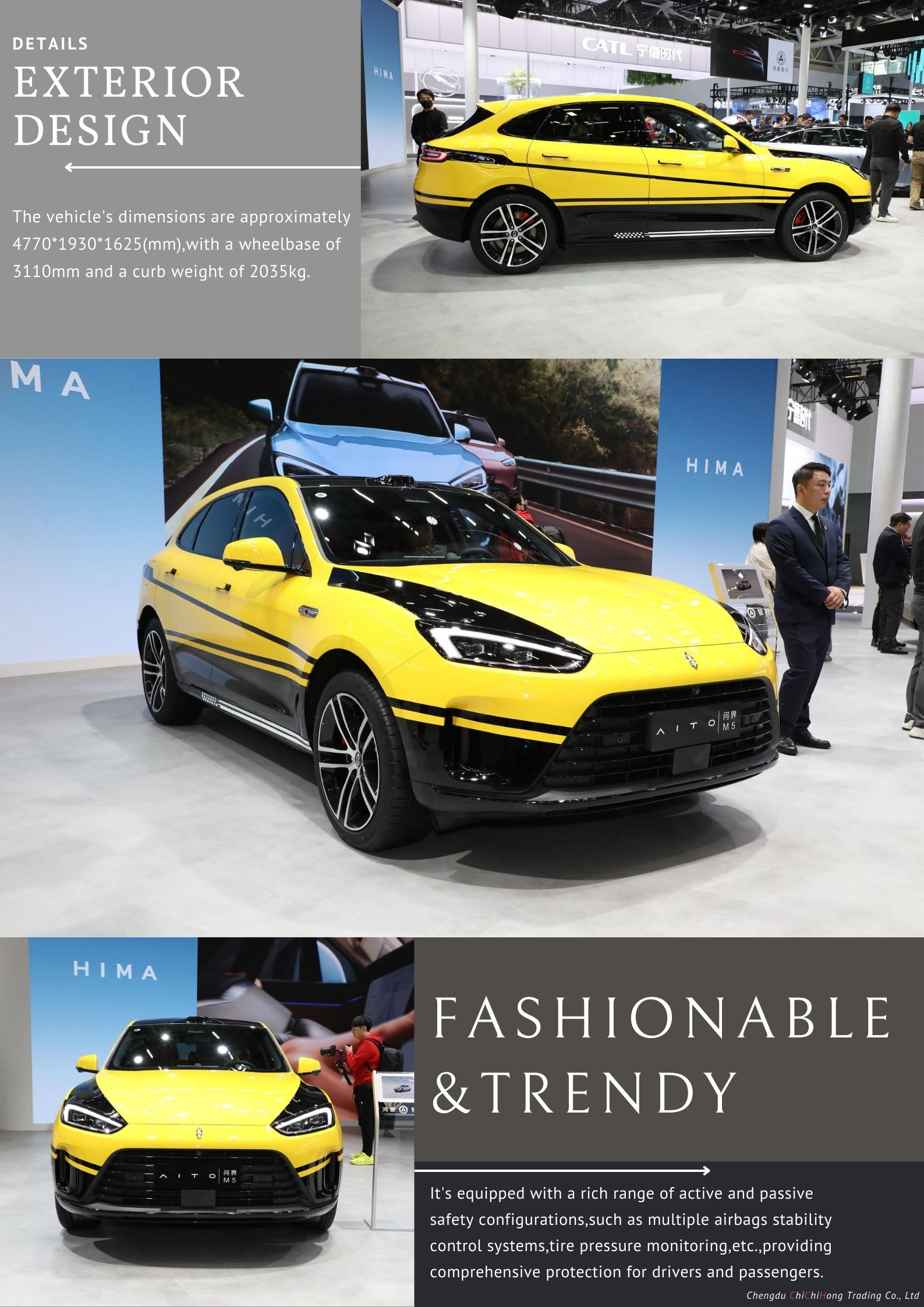 2024 HUA WEI AITO M7 Electric Car with Maximum Torque of 200-300Nm and No Roof Rack