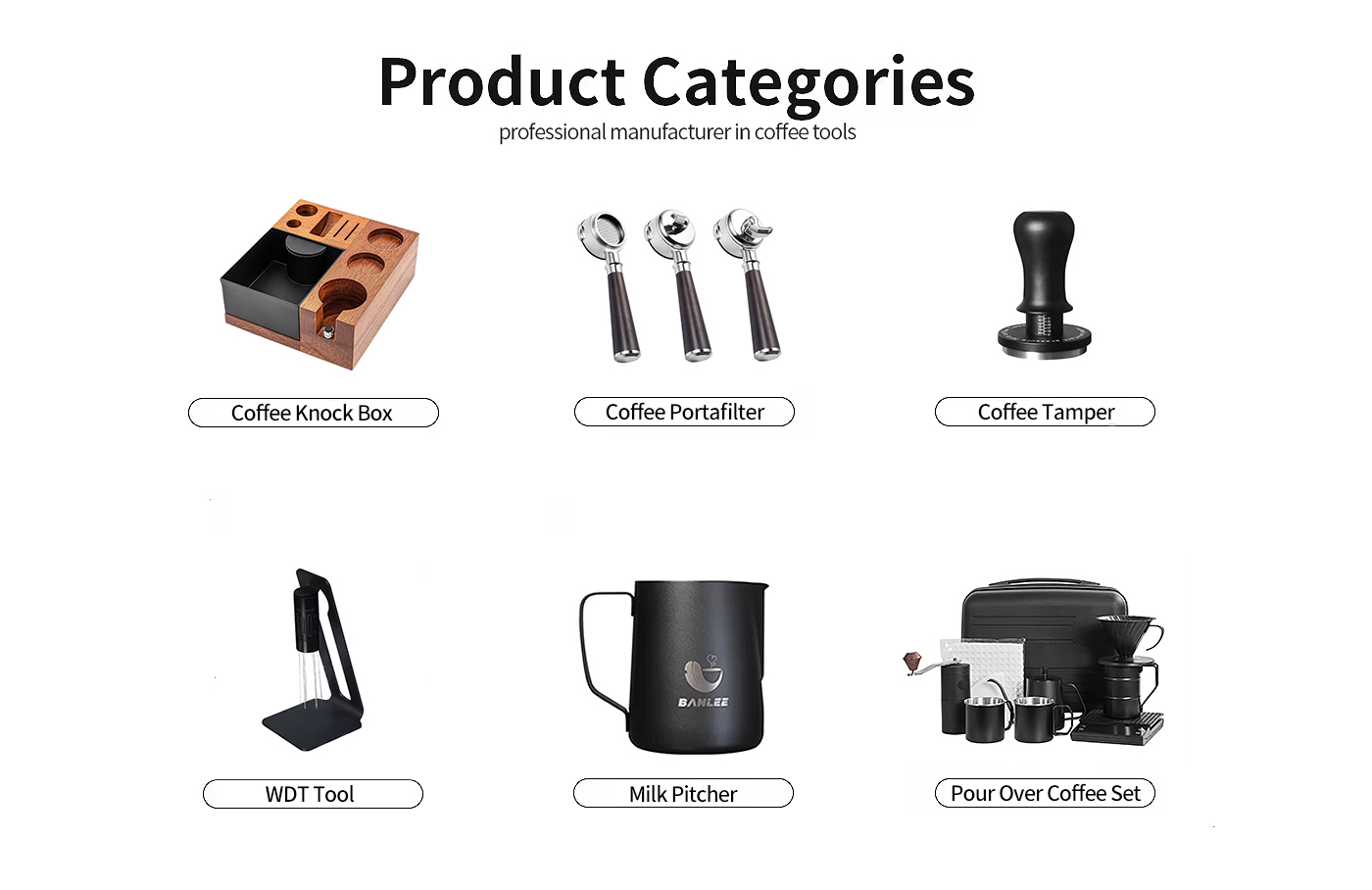 Stainless Steel Coffee Beans Tamper for 51mm 53mm 58mm Professional Espresso Machines