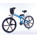 Durable Folding E Bike Integrated Wheel Multi Color Carbon Steel Frame