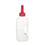 Food Grade Nipple 2L Calf Feeding Bottle White With Regulating Valve 0.15KG