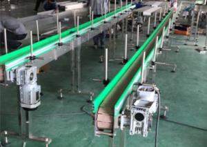 Quality Adjustable Speed POM Slat Conveyor for Conveying Bottles wholesale
