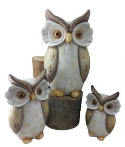Quality Lovely Hand Cast Clay Garden Animal Statues For Home Decoration wholesale