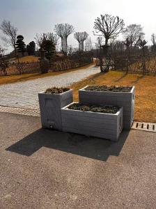 Quality Outdoor Plastic Garden Flower Planter Rotational Aluminum Mold wholesale