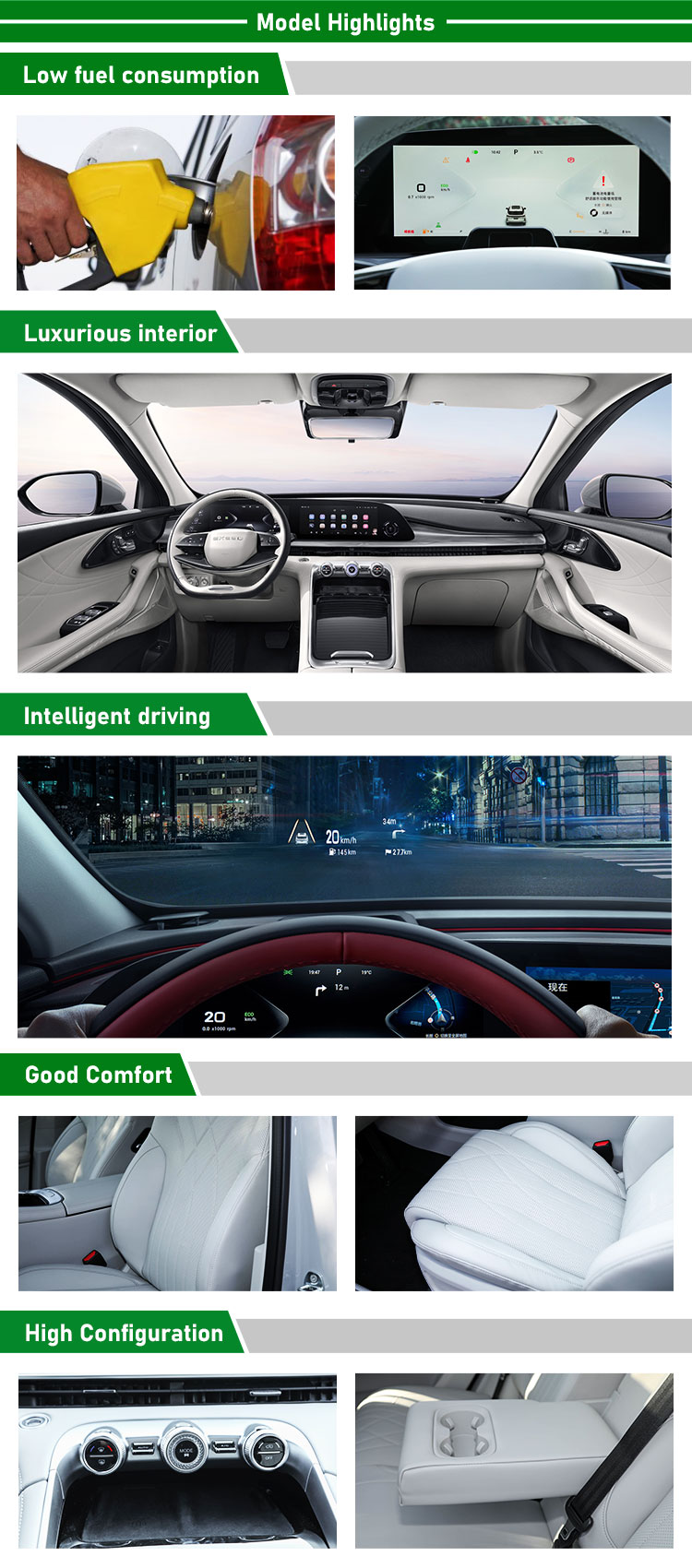 Exeed Yaoguang 2024 Cars Gas Petrol White High Speed Zhuifeng ET i LingYun Lanyue VX TXL Auto Large SUV Level in Month 12