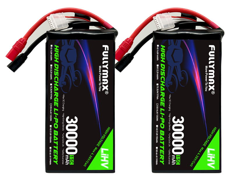 Agriculture Drone Battery 12 Cell Li Polymer Battery 30000mah 12S 44.4V 1332Wh