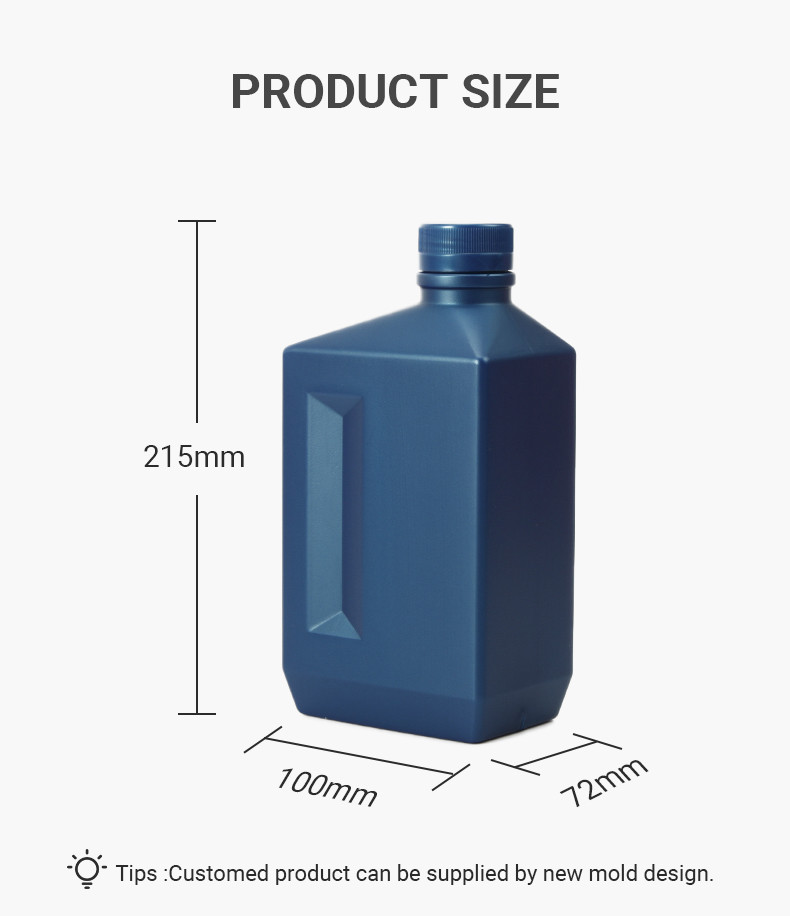 500ml 1000ml Engine Oil Bottle One Shot Molding Fuel Oil Bottle