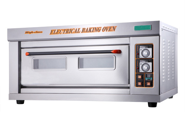 Stainless Steel Industrial Single Deck Bakery Oven With Mechanical Timer Digital Temperature Controller