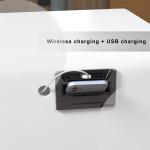 Room Furniture Smart Bedside Table Fingerprint Lock Wireless Charging Pocket