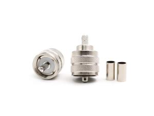Quality RF Connector UHF Male for RG58 cable crimp wholesale