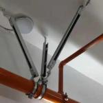 Earthquake Proof Steel Seismic Bracing System With Rustproof Polished Finish