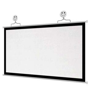 Quality Simple Hanging HD Home Warp Knitting Projection Screen 16:9 100&quot; Inch wholesale