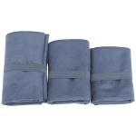 Blue Fast Dry Embroidered Microfiber Gym Towel With Bag
