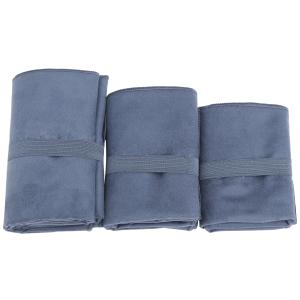 Quality Blue Fast Dry Embroidered Microfiber Gym Towel With Bag wholesale