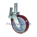 350Kg 200mm Scaffold Castor Wheels Polyurethane Tread Polypropylene Center Wheel