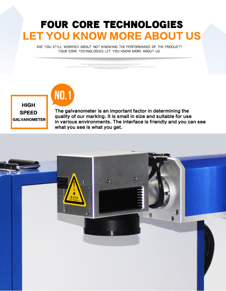 fiber laser marking machine 20w electromagnetic marking machine