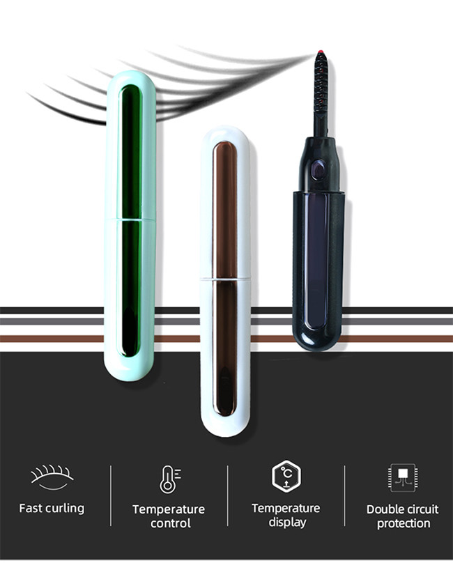 Black White Cured Comb 85 Degree 10 S Heated Lash Curler