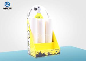 Quality Attractive Cardboard Countertop Displays , Yellow Bottle Counter Display Boxes wholesale