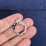 Car Tier High Quality 18K White Gold Ring Jewelry Natural Diamond Engagement