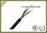 Black Color Aerial Fiber Optic Cable GYTS Low Loss With Light Armored PE Jacket