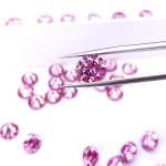 GRA Certificate Pink Color 3mm To 12mm Moissanite Diamond VVS1 Round Brilliant