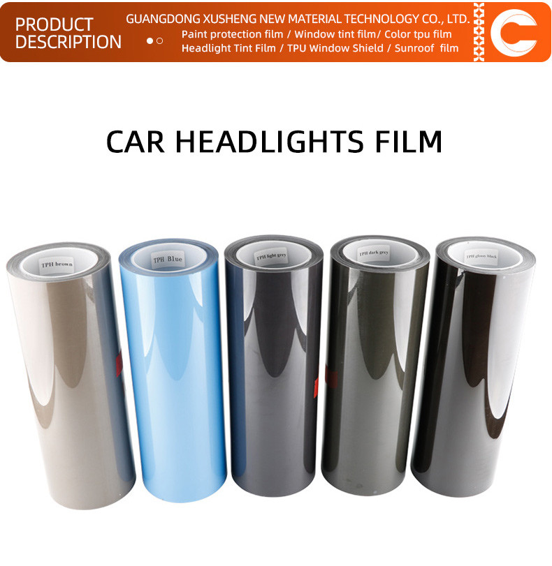 Self Healing Anti Scratch Head Lamp Decoration Sand Proof Vlt 30% Photochromatic Smoke Tpu Headlight Film