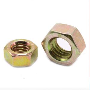 Quality Yellow Zinc Hex Nuts Coarse Thread Grade 8 5/8&quot; B18.2.4.1M wholesale