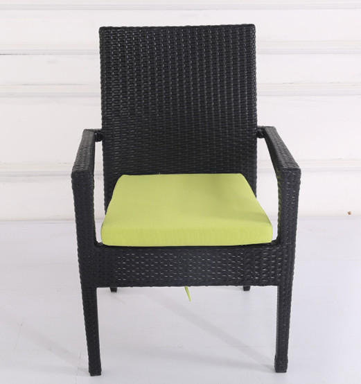 Black Wicker Patio Dining Table Garden Restaurant Dinning Table Set