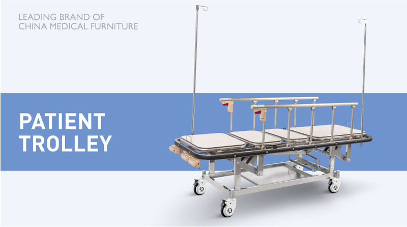 Hospital Furniture Simple Medical Transport Trolley
