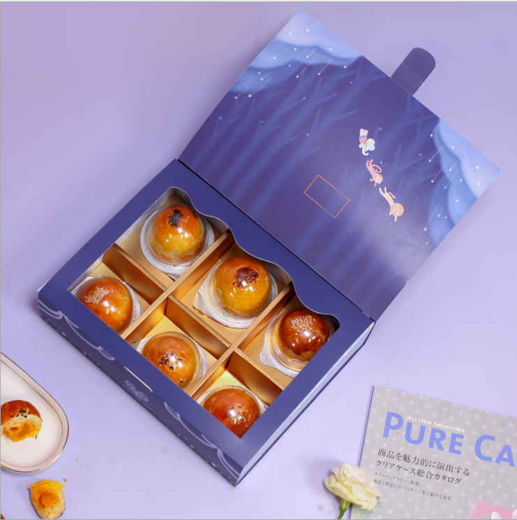 Custom Logo Recyclable Paper Birthday Cake Box CMYK Color Printing