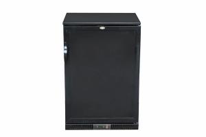 Quality Black 128L Commercial Bar Refrigerator , Single Foaming Door Back Bar Fridge wholesale