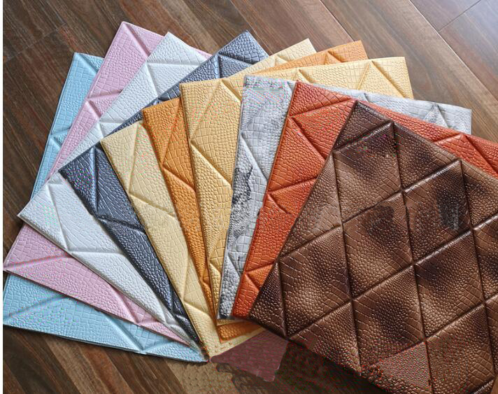 Wall Coating 3D Brick Design Foam Wallpapers for Administration Easy Installation