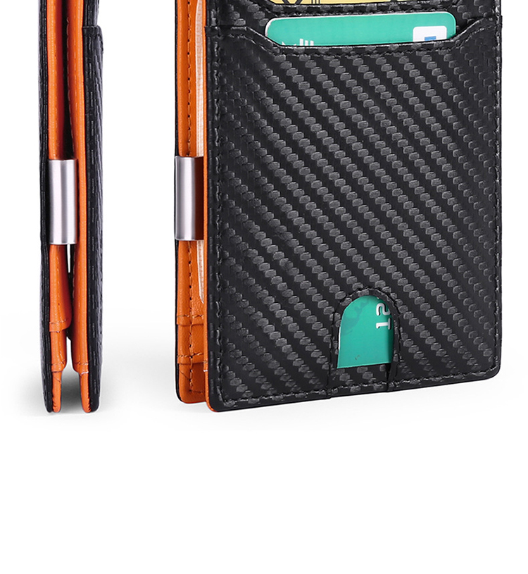 2023 Edition GENUINE LEATHER Bifold Wallet Custom Front Pocket Card Holder for Men