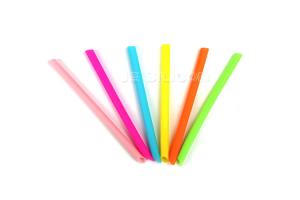 Quality Food Grade Silicone Smoothie Straws , Kids Bendable Silicone Straws Lightweight wholesale