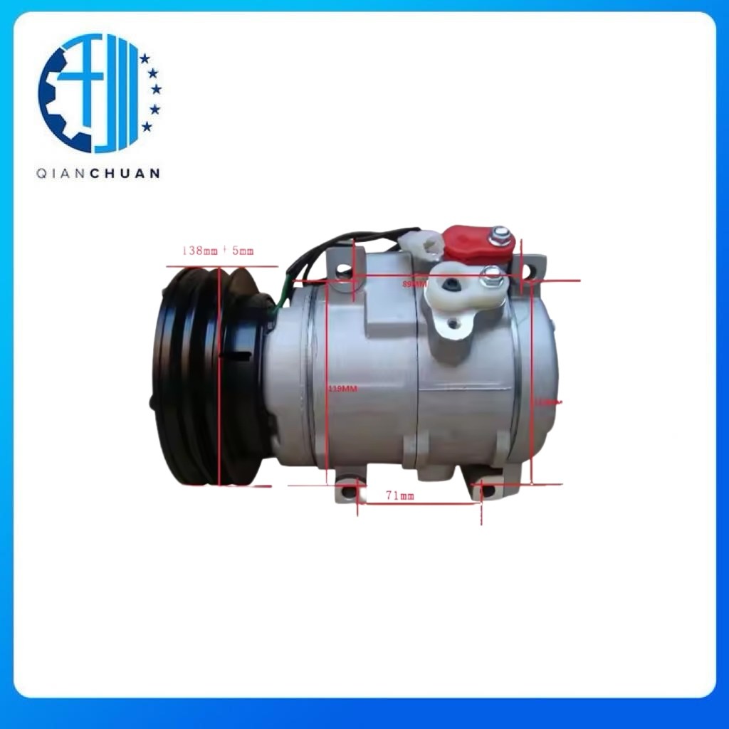 24V Air Conditioning Compressor 1761895 2597244 For Caterpillar 310 /320/320C/320D Excavator Spare Parts