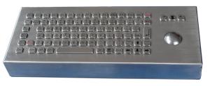 Quality IP66 84 Keys Desktop Silver Industrial Metal Keybaord For Outdoor wholesale