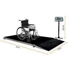 Quality Wheelchair Scale Reliable Platform Scale With Ramp 500kg wholesale