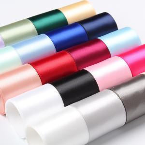 Quality 25mm Double Face Polyester Satin Ribbon for Garment Acessories wholesale