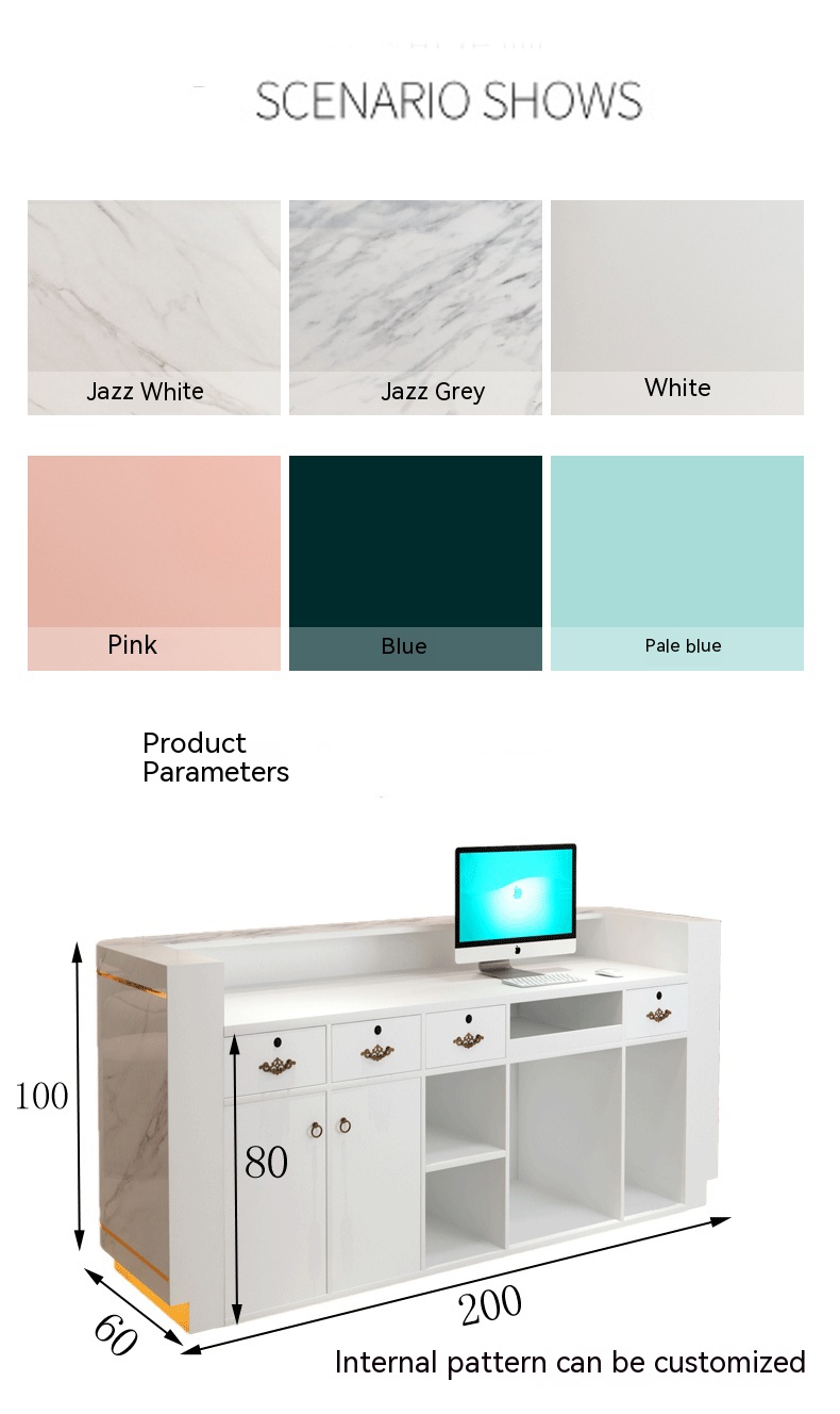 Scandinavian Clothing Store Small Counter with 10 and Simple After-Sales Support