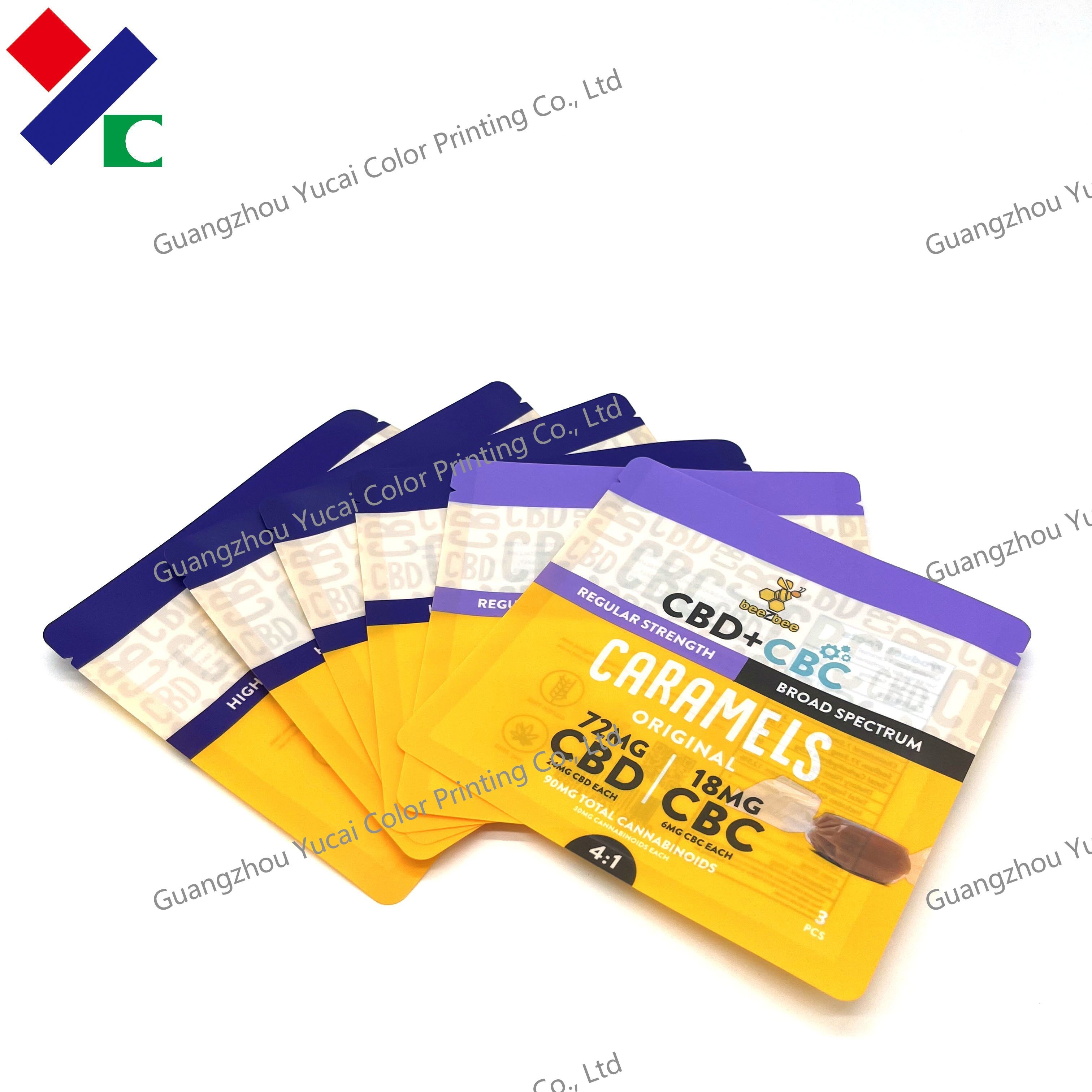 Matte Finish Plastic Organic Food Packaging Sachet Bags Empty 20g