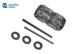 Carbide Steel Scarifier Drum And Shaft OEM For 200mm Scarifier Milling Machines
