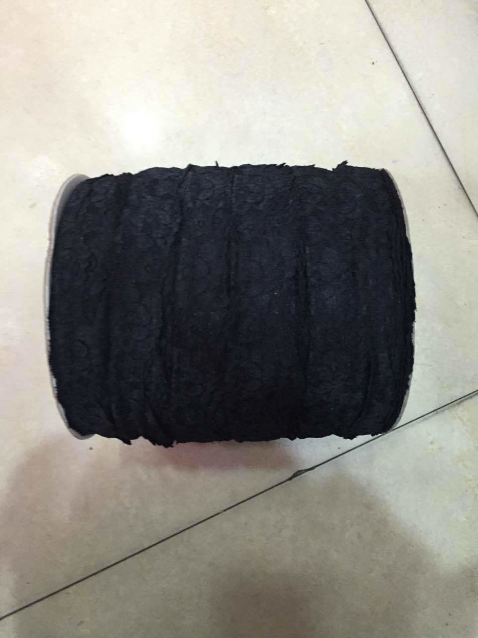 20 cm Underwear Strench Lace Border Eyelash lace edge with ivory black color in stock