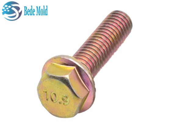 Hex Flange Screws 10.9 Grade Alloy Steel Materials ISO1665 Standard Color Zinc
