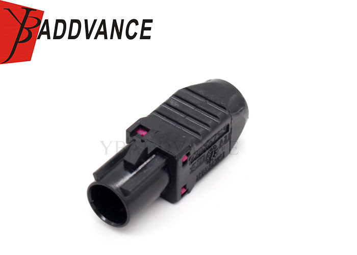 Male 1 Position Black Cable To Cable FAKRA RF Connector For Automotive