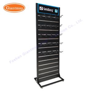 Quality Metal Slatwall Hanging Hook Mobile Accessories Display Stand wholesale