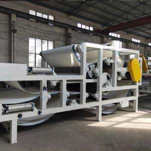Quality Screw Squeezer Sludge Press Machine , 1.2m3/h Sludge Dewatering Belt Press wholesale