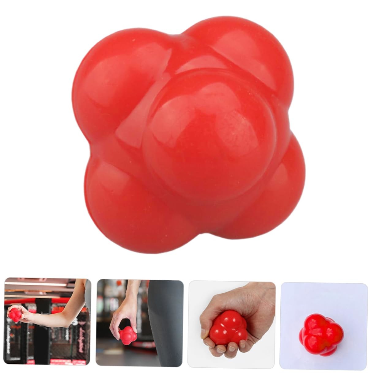 Hand-Eye Coordination Agility Trainer For Baseball , Silicone Rubber Reaction Ball