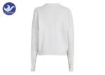 Ribbed Buttons Up Womens Knit Cardigan Sweater Bat Drop Sleeves Anti - Shrink