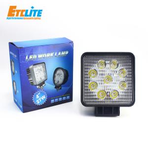 Quality Etclite Super Bright 24V 12V Spot Led Light Truck Tractor Boat 4X4 4Inch 27W Offroad Led Work Light wholesale