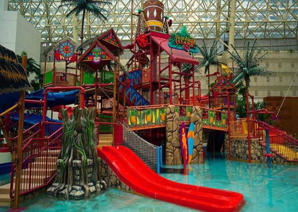 Adults Aqua Water Playground Equipment , Big Water House Maya Style Theme Park