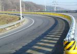 Pu Foam Curve Roads Roller Road Barrier , 500mm Height Rolling Road Barrier